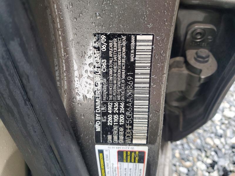 Продаж на аукціоні авто 2010 Mercedes-benz E, vin: WDDHF5GB6AA048691, номер лоту: 50425766