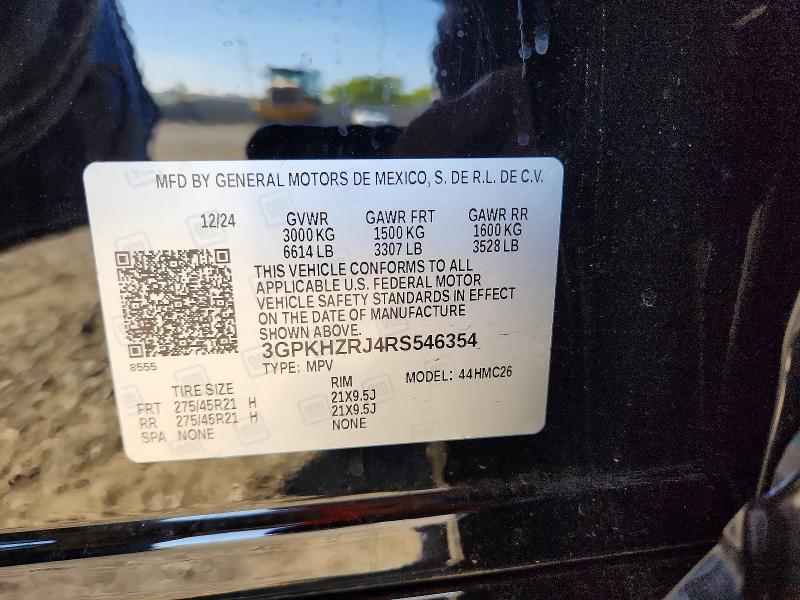 50747366 :رقم المزاد ، 3GPKHZRJ4RS546354 vin ، 2024 Honda Prologue مزاد بيع