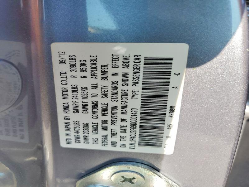 Aukcja sprzedaży 2013 Acura Tsx, vin: JH4CU2F69DC001420, numer aukcji: 51125936
