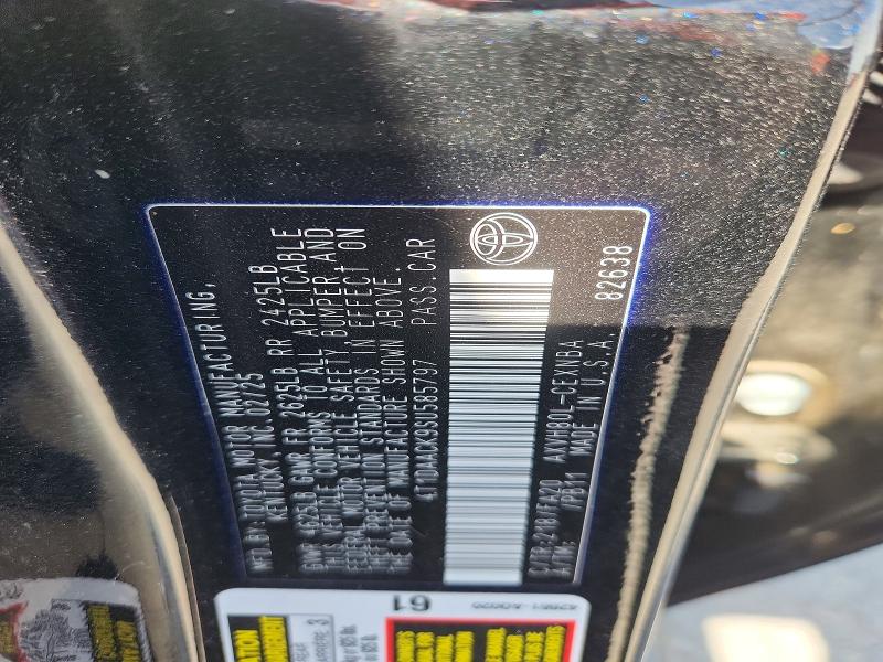 Продажа на аукционе авто 2025 Toyota Camry, vin: 4T1DAACK9SU585797, номер лота: 50077716