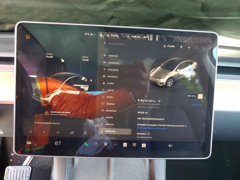 Auction sale of the 2023 Tesla Model Y, vin: 7SAYGDEE2PA194875, lot number: 49368906