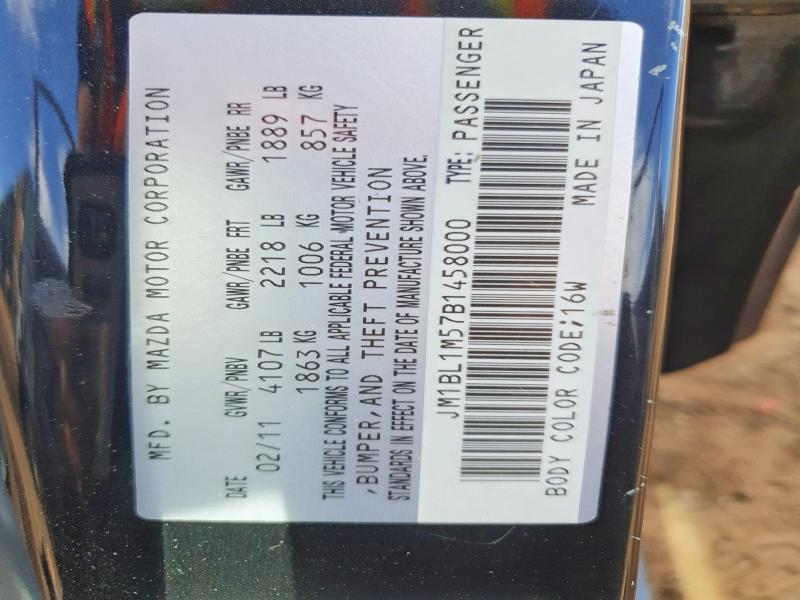 Продаж на аукціоні авто 2011 Mazda 3, vin: JM1BL1M57B1458000, номер лоту: 49239006