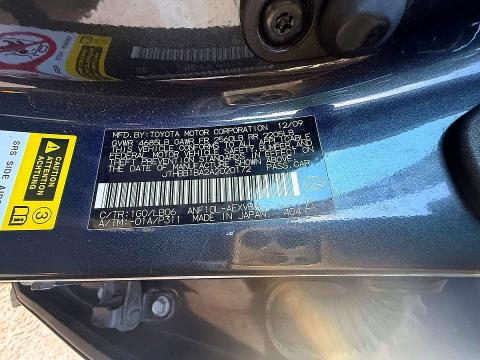 Aukcja sprzedaży 2010 Lexus Hs, vin: JTHBB1BA2A2020172, numer aukcji: 50522136