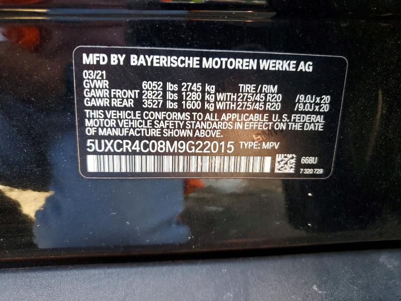 Aukcja sprzedaży 2021 Bmw X5, vin: 5UXCR4C08M9G22015, numer aukcji: 48626746