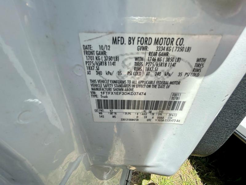 Aukcja sprzedaży 2013 Ford F150, vin: 1FTFX1EF3DKD37474, numer aukcji: 52233906