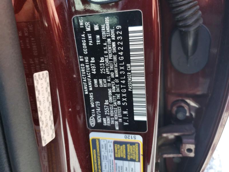 Продаж на аукціоні авто 2020 Kia Optima, vin: 5XXGT4L3XLG422329, номер лоту: 49552706