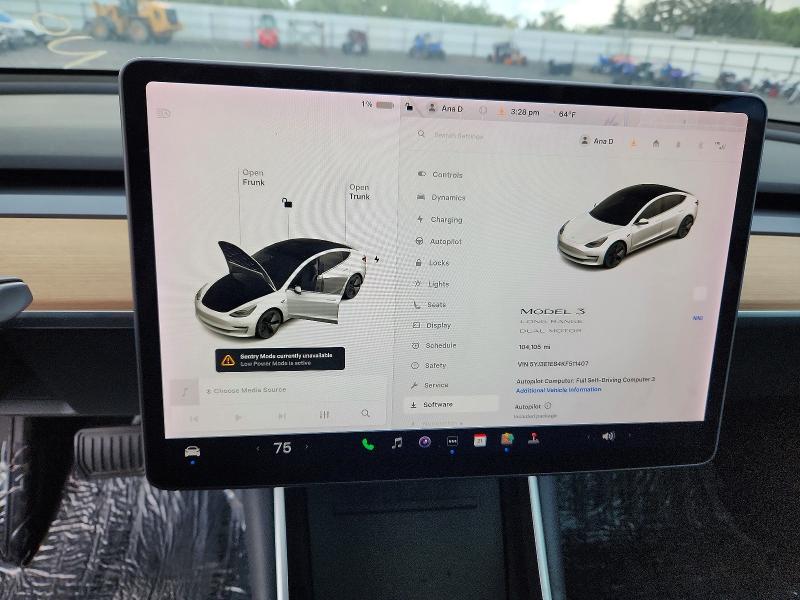Продажа на аукционе авто 2019 Tesla Model 3, vin: 5YJ3E1EB4KF511407, номер лота: 74815325