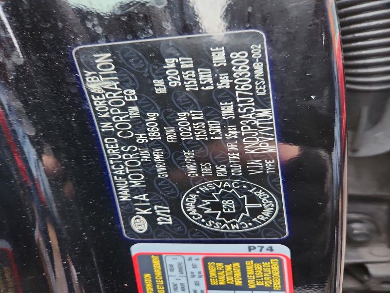 49596846 :رقم المزاد ، KNDJP3A51J7603608 vin ، 2018 Kia Soul مزاد بيع
