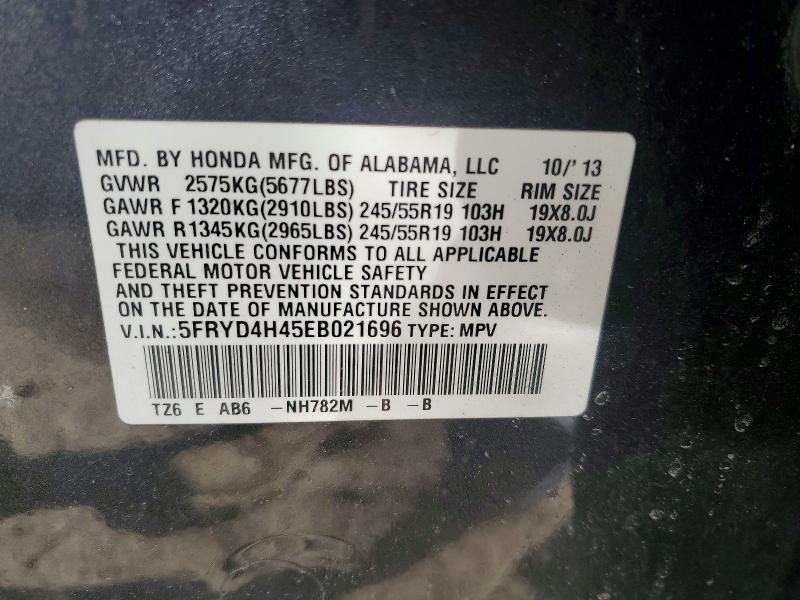 Aukcja sprzedaży 2014 Acura Mdx, vin: 5FRYD4H45EB021696, numer aukcji: 48742456