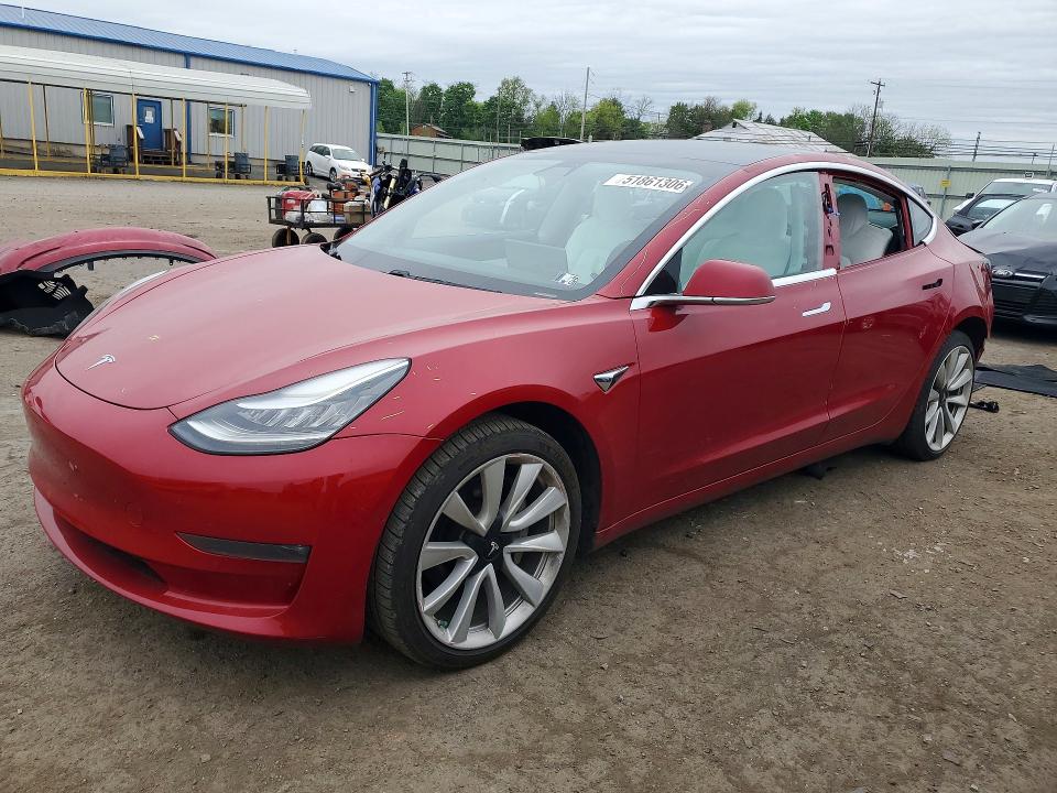 Aukcja sprzedaży 2018 Tesla Model 3, vin: 5YJ3E1EB1JF100741, numer aukcji: 51861306