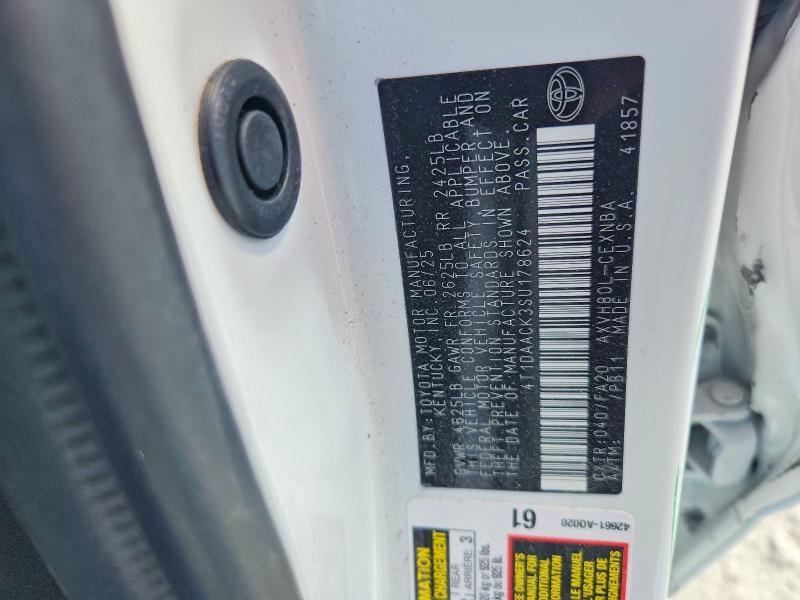 Aukcja sprzedaży 2025 Toyota Camry, vin: 4T1DAACK3SU178624, numer aukcji: 50726936