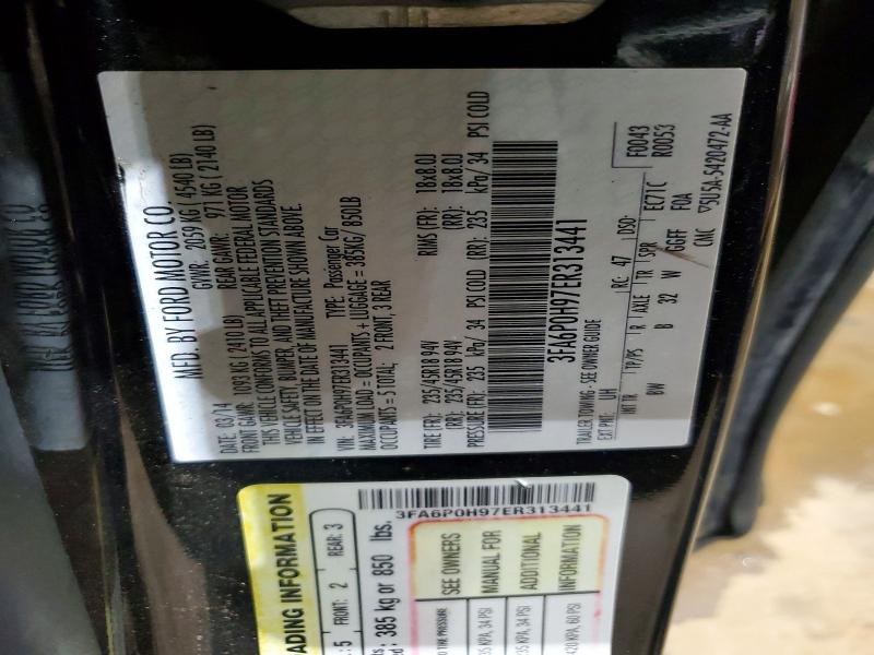 Aukcja sprzedaży 2014 Ford Fusion, vin: 3FA6P0H97ER313441, numer aukcji: 48363406
