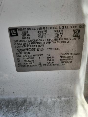 Продаж на аукціоні авто 2016 Chevrolet Silverado, vin: 3GCUKREC2GG113165, номер лоту: 47873696
