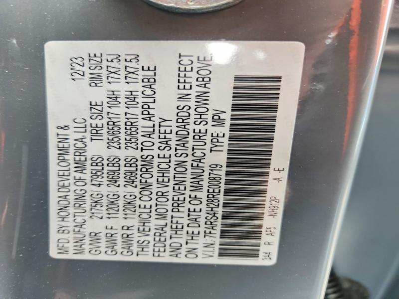 Aukcja sprzedaży 2024 Honda Cr-v, vin: 7FARS4H28RE008719, numer aukcji: 50280916