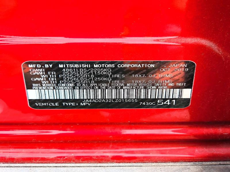 Aukcja sprzedaży 2020 Mitsubishi Outlander, vin: JA4AD2A32LZ015655, numer aukcji: 51692746