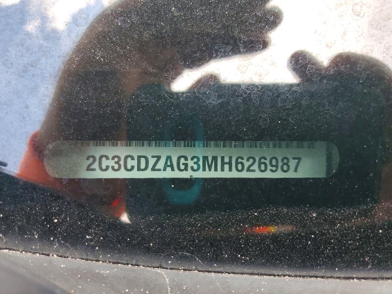Продаж на аукціоні авто 2021 Dodge Challenger, vin: 2C3CDZAG3MH626987, номер лоту: 51558976