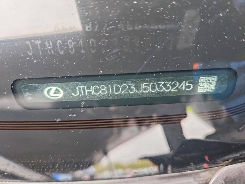 Aukcja sprzedaży 2018 Lexus Is, vin: JTHC81D23J5033245, numer aukcji: 51700576