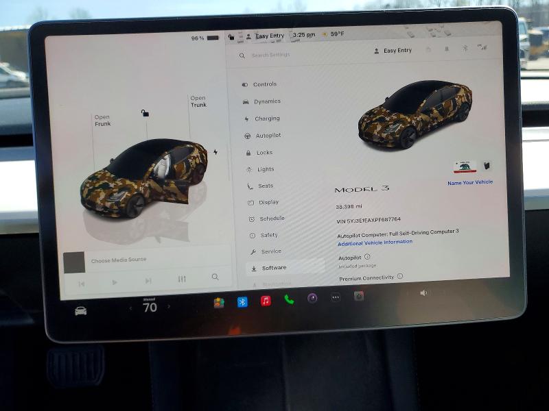 Продажа на аукционе авто 2023 Tesla Model 3, vin: 5YJ3E1EAXPF687764, номер лота: 49112116