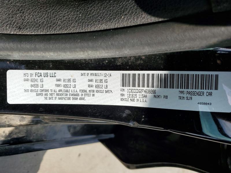 49555376 :رقم المزاد ، 1C3CCCDG2FN639266 vin ، 2015 Chrysler 200 مزاد بيع