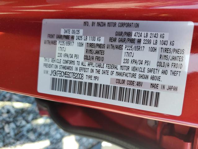 Aukcja sprzedaży 2025 Mazda Cx-5, vin: JM3KFBCM5S0762008, numer aukcji: 50941686
