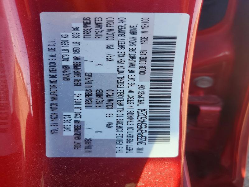 50332166 :رقم المزاد ، 3MZBPABM5SM450234 vin ، 2025 Mazda 3 مزاد بيع