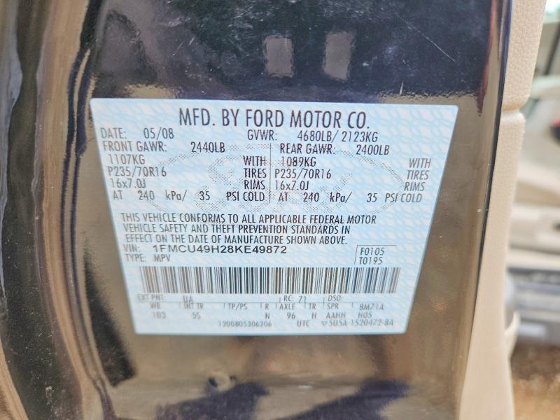 Продажа на аукционе авто 2008 Ford Escape, vin: 1FMCU49H28KE49872, номер лота: 51033856