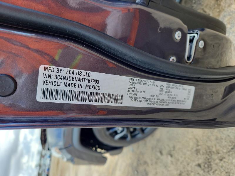 2024 Jeep Compass მანქანა იყიდება აუქციონზე, vin: 3C4NJDBN4RT167903, აუქციონის ნომერი: 50292706