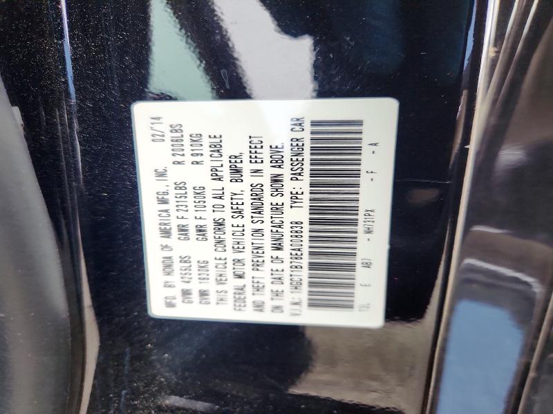 Aukcja sprzedaży 2014 Honda Accord, vin: 1HGCT1B78EA008838, numer aukcji: 51011566
