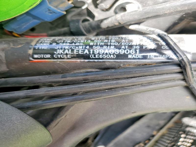 Продаж на аукціоні авто 2009 Kawasaki Le650, vin: JKALEEA199A039061, номер лоту: 51486416