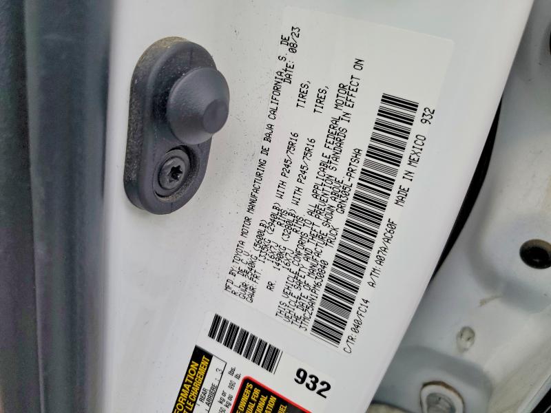 2023 Toyota Tacoma მანქანა იყიდება აუქციონზე, vin: 3TMCZ5AN1PM630840, აუქციონის ნომერი: 48124226