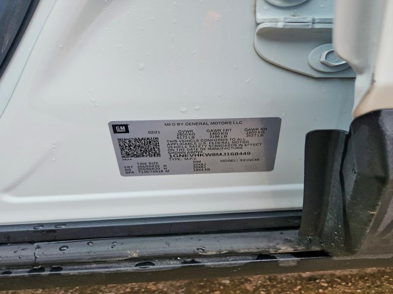 2021 Chevrolet Traverse მანქანა იყიდება აუქციონზე, vin: 1GNEVHKW8MJ168449, აუქციონის ნომერი: 52016486