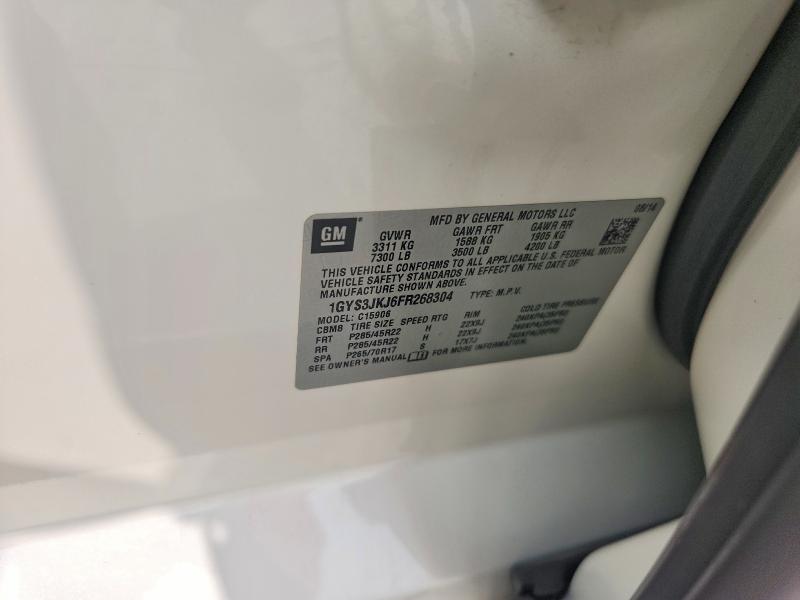 Продаж на аукціоні авто 2015 Cadillac Escalade, vin: 1GYS3JKJ6FR268304, номер лоту: 51281496