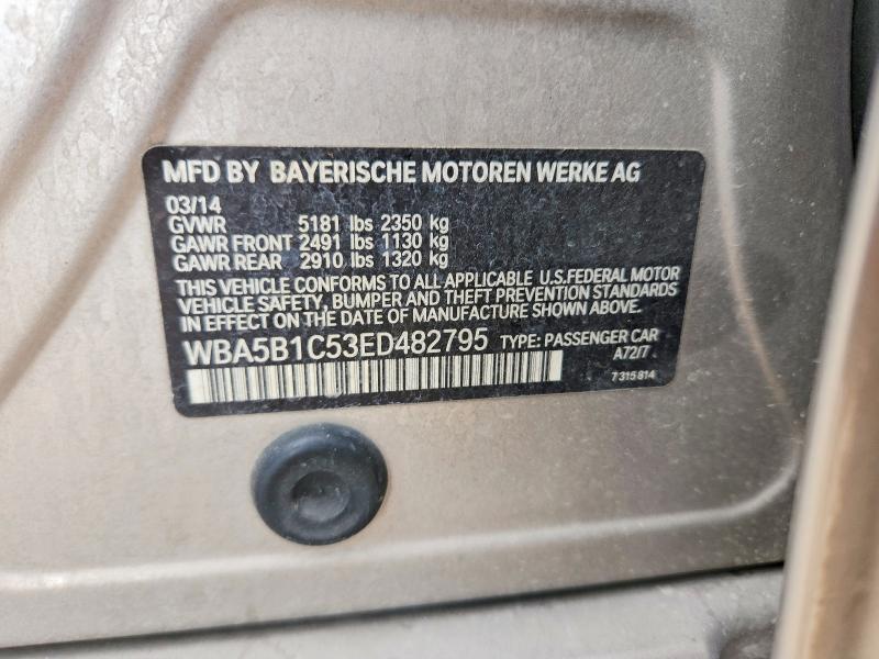 Продаж на аукціоні авто 2014 Bmw 535, vin: WBA5B1C53ED482795, номер лоту: 48816326