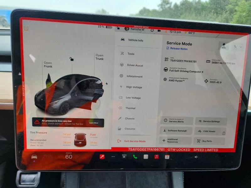 Auction sale of the 2023 Tesla Model Y, vin: 7SAYGDEE7PA166781, lot number: 48424916
