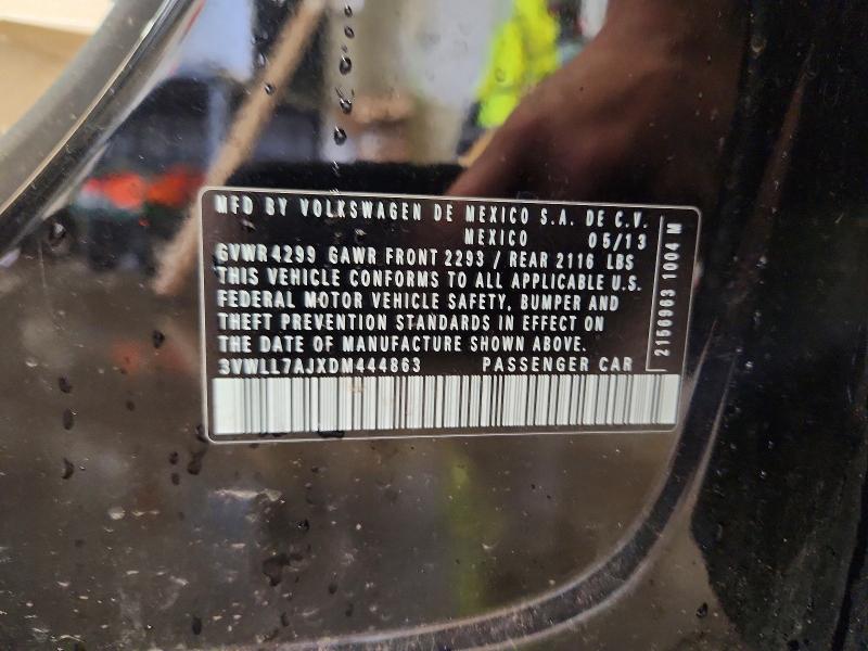 51193696 :رقم المزاد ، 3VWLL7AJXDM444863 vin ، 2013 Volkswagen Jetta مزاد بيع