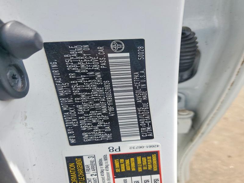 Продаж на аукціоні авто 2016 Toyota Camry, vin: 4T1BF1FK8GU528826, номер лоту: 49409146