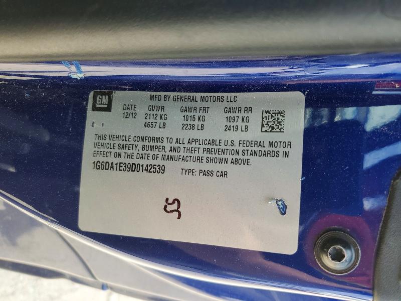 Продаж на аукціоні авто 2013 Cadillac Cts, vin: 1G6DA1E39D0142539, номер лоту: 49830896