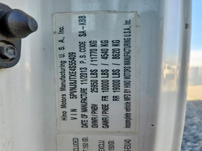 2014 Hino 258/268 მანქანა იყიდება აუქციონზე, vin: 5PVNJ8JTXE4S55409, აუქციონის ნომერი: 49480126