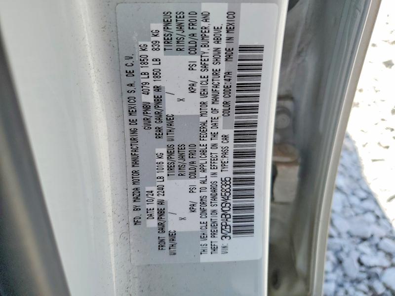 Aukcja sprzedaży 2025 Mazda 3, vin: 3MZBPABM0SM458385, numer aukcji: 50073846