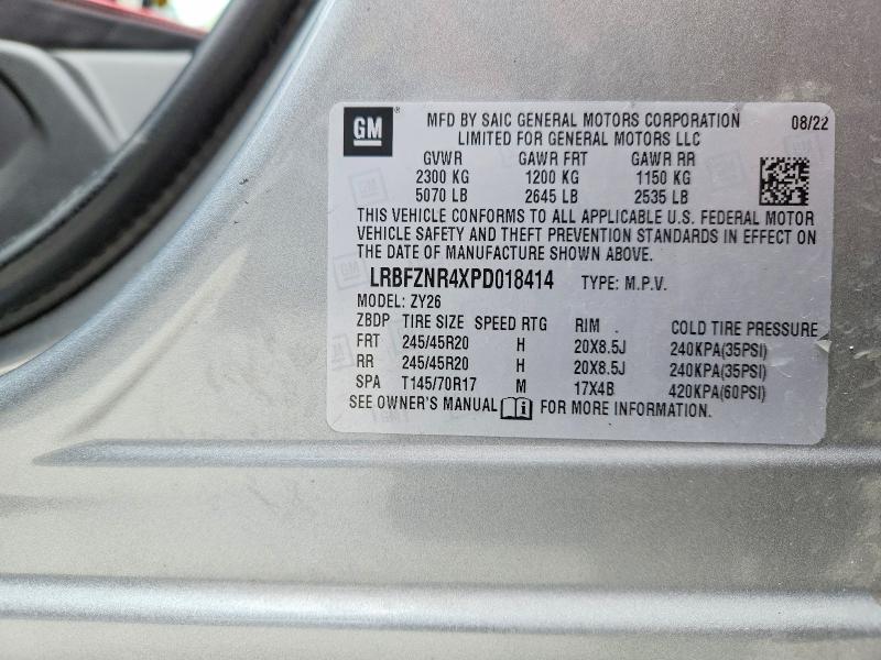 Aukcja sprzedaży 2023 Buick Envision, vin: LRBFZNR4XPD018414, numer aukcji: 51499816