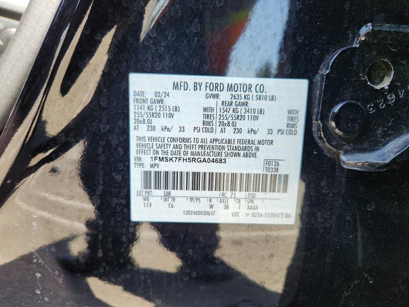 Продажа на аукционе авто 2024 Ford Explorer, vin: 1FMSK7FH5RGA04683, номер лота: 51608196