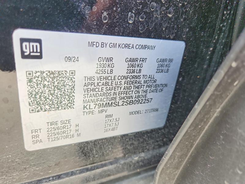Продаж на аукціоні авто 2025 Chevrolet Trailblazer, vin: KL79MMSL2SB092257, номер лоту: 51155446