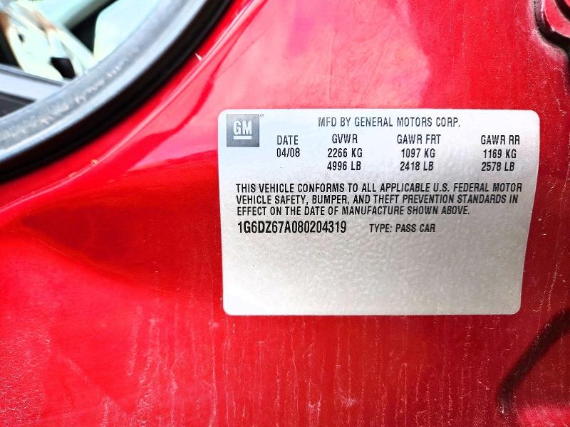 2008 Cadillac Sts მანქანა იყიდება აუქციონზე, vin: 1G6DZ67A080204319, აუქციონის ნომერი: 49479946