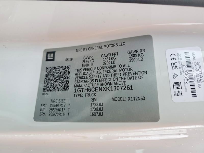 Продажа на аукционе авто 2019 Gmc Canyon, vin: 1GTH6CENXK1307261, номер лота: 46871776