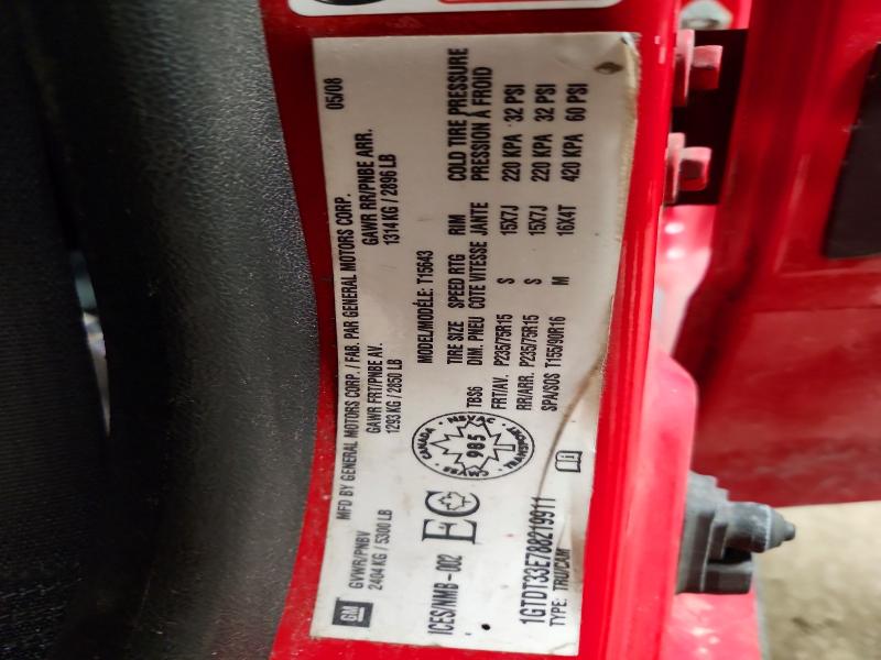Aukcja sprzedaży 2008 Gmc Canyon, vin: 1GTDT33E788219911, numer aukcji: 48532456