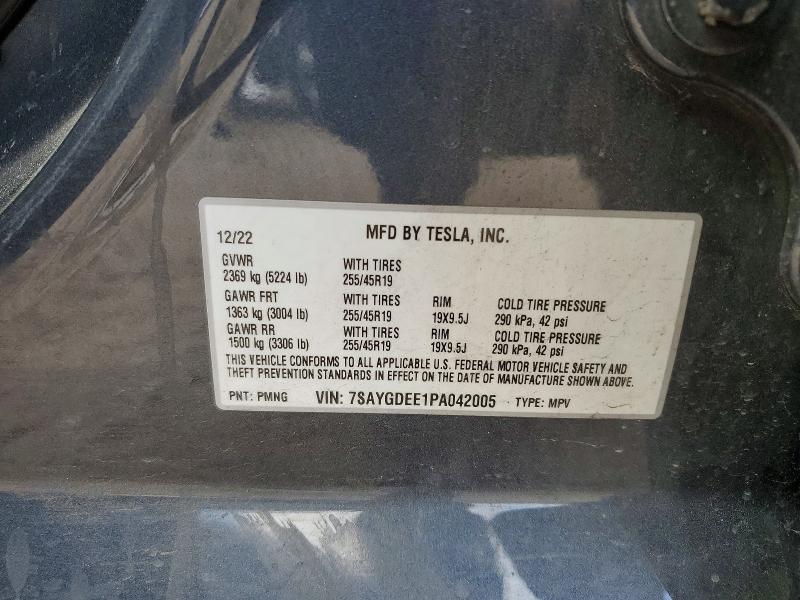 Aukcja sprzedaży 2023 Tesla Model Y, vin: 7SAYGDEE1PA042005, numer aukcji: 49668136