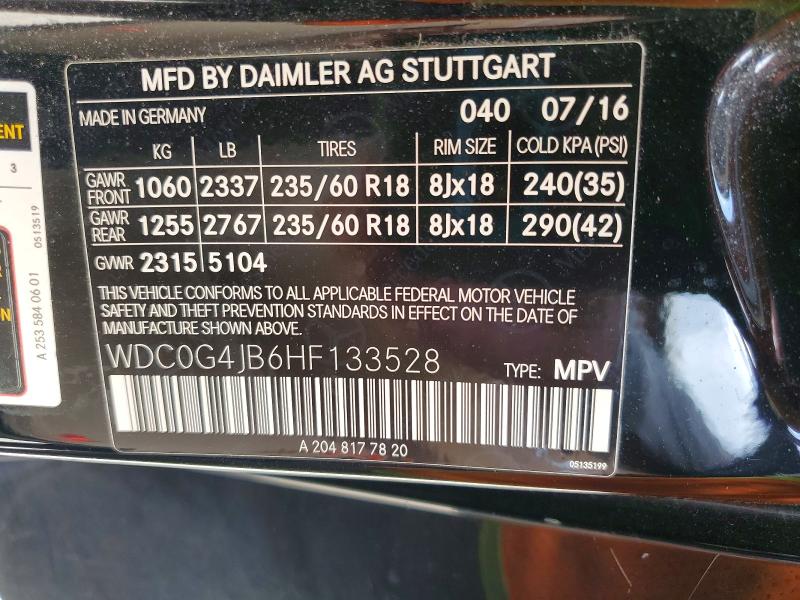 Aukcja sprzedaży 2017 Mercedes-benz Glc, vin: WDC0G4JB6HF133528, numer aukcji: 50155416