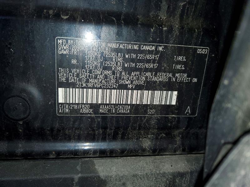 Aukcja sprzedaży 2023 Toyota Rav4, vin: 2T3K1RFV6PC232347, numer aukcji: 50384906