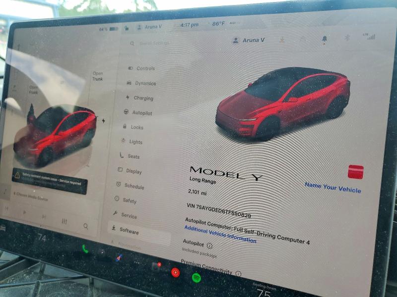 2026 Tesla Model Y მანქანა იყიდება აუქციონზე, vin: 7SAYGDED6TF550829, აუქციონის ნომერი: 51357856