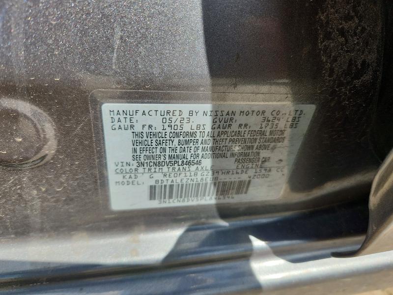 Aukcja sprzedaży 2023 Nissan Versa, vin: 3N1CN8DV5PL846546, numer aukcji: 52123176